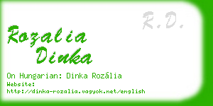 rozalia dinka business card